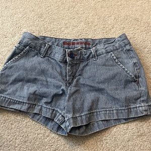 Mossimo Supply Co. Conductor Navy and White Stripe Shorts, LIKE NEW